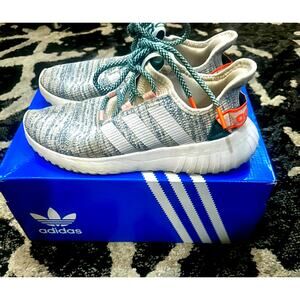 Adidas Kaptir X Running Shoes EG2641 Women’s 6.5 Teal Pink Knit